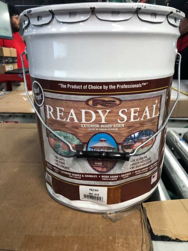 Photo 2 of *SEALED*Ready Seal 515 5-Gallon Pail Pecan Exterior Wood Stain and Sealer 5 Gallon Pecan Stain and Sealer