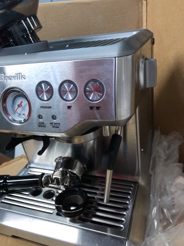 Photo 3 of **SEE NOTES**Breville Barista Express Espresso Machine, Brushed Stainless Steel, BES870XL