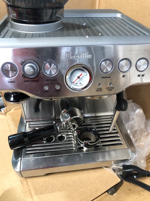 Photo 2 of **SEE NOTES**Breville Barista Express Espresso Machine, Brushed Stainless Steel, BES870XL