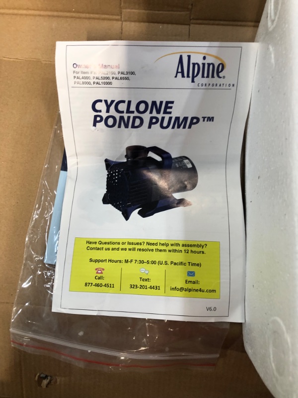 Photo 1 of Alpine Cyclone Pump 10300 GPH / 33ft Cord