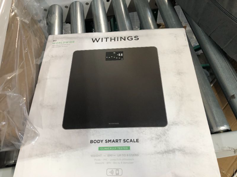 Photo 3 of **LIKE NEW**SEE NOTES**Withings Body Smart Weight & BMI Wi-Fi Digital Scale, with smartphone app, Black