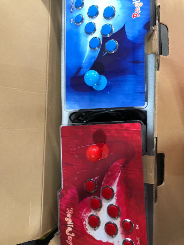 Photo 1 of RegiisJoy Arcade Game Console 8000 Classic Games with WiFi Function, Pandora Box 18S Download/Save/Pause/Hide/Search Games, 1280x720,4 Players,3D Games 8000+Wifi