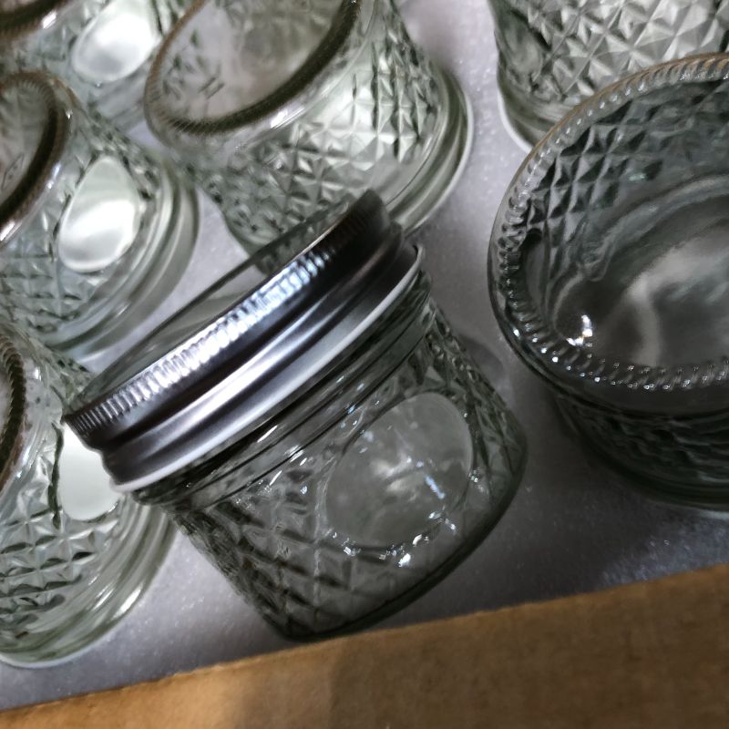 Photo 2 of **LIKE NEW** VERONES  40 PACK Mason Jars Canning Jars, 4 OZ Jelly Jars With One Piece Regular Lids