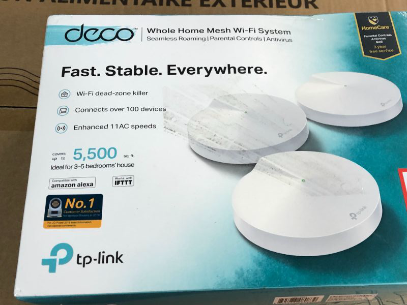 Photo 2 of **NEW FACTORY SEALED** TP-Link Deco Mesh WiFi System Up to 5,500 sq. ft. 3-pack 3-5 Bedrooms