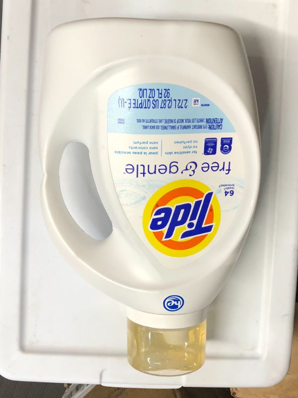 Photo 2 of **NEW**Tide Free & Gentle Liquid Laundry Detergent, 64 loads Fragrance free 92 Fl Oz