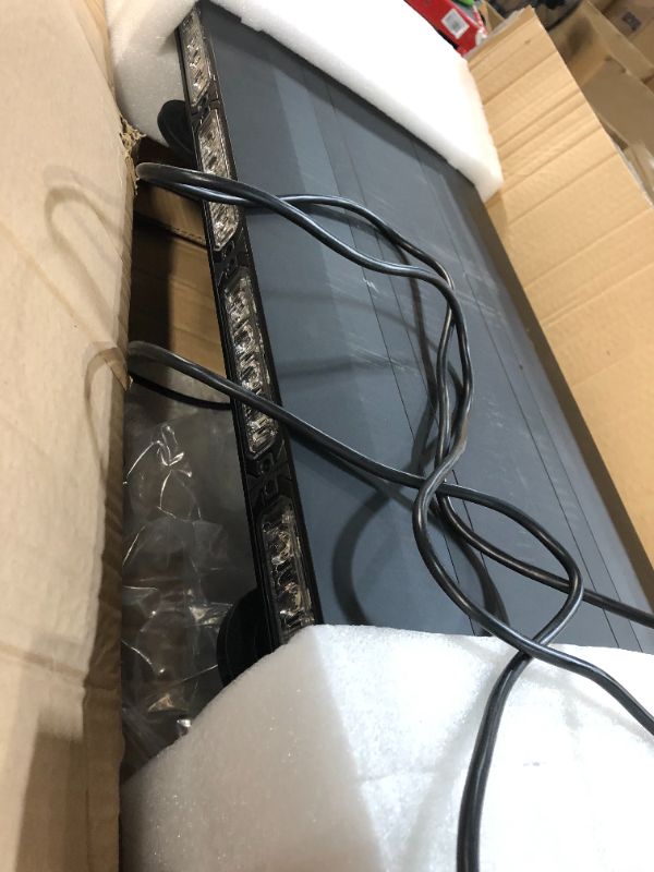 Photo 1 of **SEE NOTES*Xprite 27" White Amber Emergency Strobe Light Bar, Black Hawk High Intensity LED Warning Security Rooftop