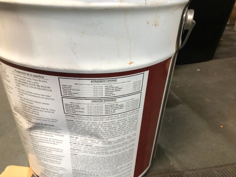 Photo 4 of **NEW AND SEALED**Ready Seal 520 Exterior Stain and Sealer for Wood, 5 Gallon, Redwood - Packaging may vary 5 Gallon Redwood Stain and Sealer