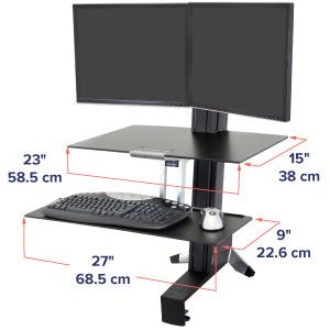 Photo 5 of Ergotron WorkFit-S Display Stand 44"D x 23.25"W x 8"H  33-349-200