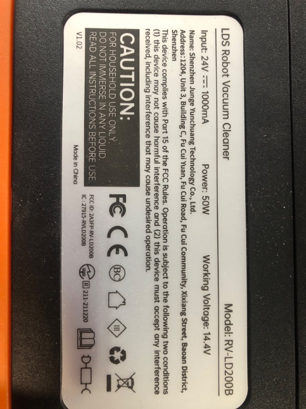 Photo 6 of **See Notes**
ecozy LD200B Robot Vacuum and Mop Cleaner with LiDAR Navigation, 3500Pa Suction, (Blue)