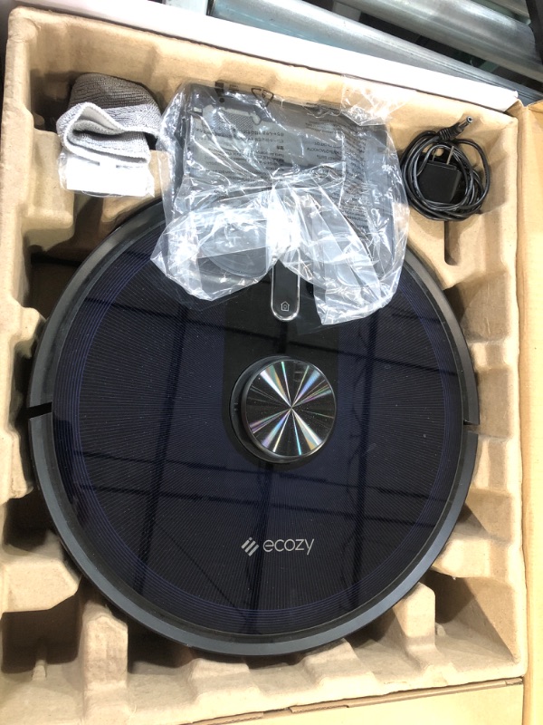 Photo 2 of **See Notes**
ecozy LD200B Robot Vacuum and Mop Cleaner with LiDAR Navigation, 3500Pa Suction, (Blue)