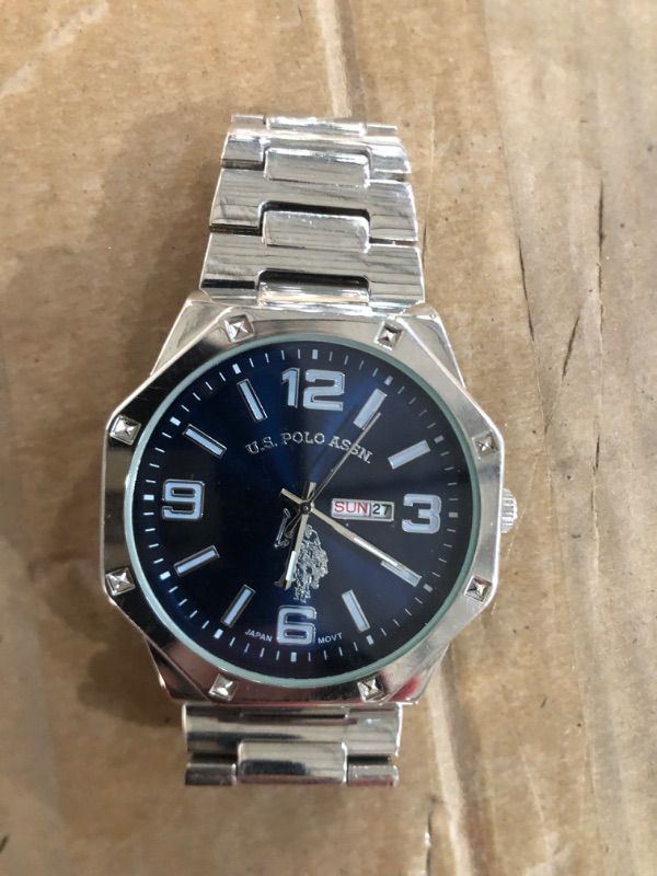 Photo 2 of [stock img similar] U.S. Polo Assn. Men's us8621 Analog Display Analog Quartz Silver Watch