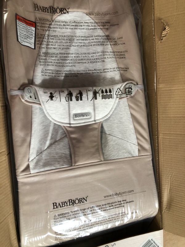 Photo 1 of BABYBJÖRN Bouncer Balance Soft, Cotton/Jersey, Beige/Gray 