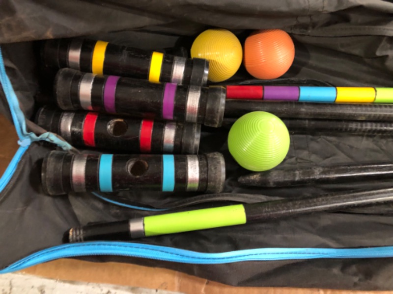 Photo 2 of **MISSING PARTS**[6 Players]Premium Croquet Set for Families, BroWill Croquet SET, 35 Inch