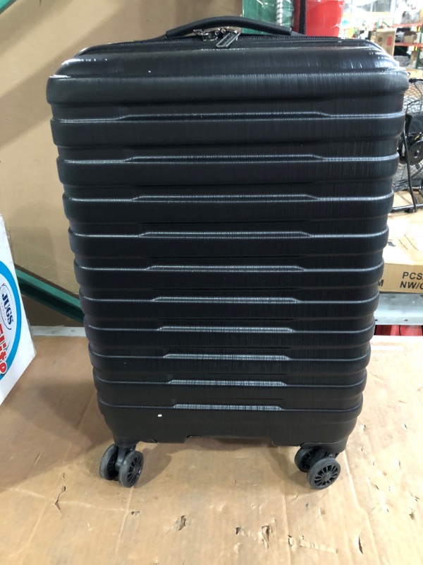 Photo 2 of ***USED - MINOR SCUFFS AND SCRAPES***
U.S. Traveler Boren Polycarbonate Hardside Rugged Travel Suitcase 8 Spinner Wheels Black