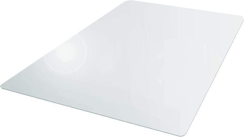 Photo 1 of 1/8" Thick 47" X 35" Crystal Clear Chair Mat for Hard Floor, Can't be Used on Carpet Floor