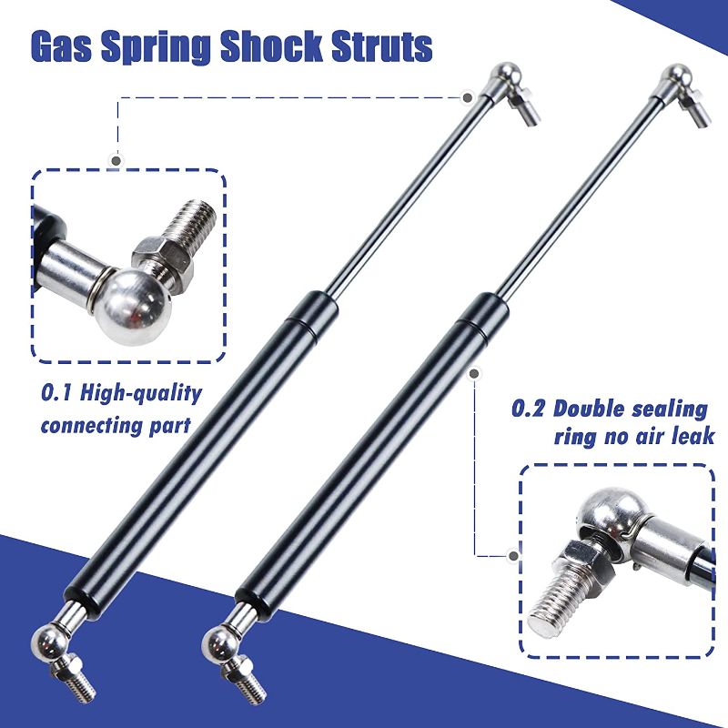 Photo 1 of 20 inch 100 Lbs Gas Spring Shocks Struts Lift Support for Lid Stay with L-Type Mounts for RV Bed