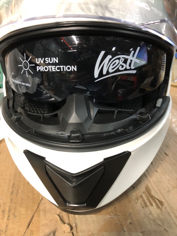 Photo 2 of Westt Storm X Full Face Dirt Bike Adult ATV Motorcycle Helmet with Dual Visor