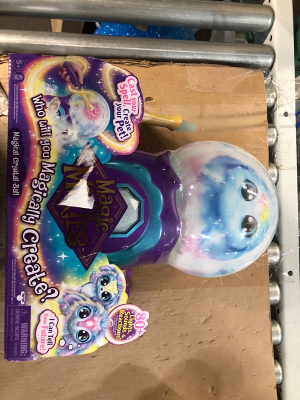 Photo 3 of [Factory Sealed] Magic Mixies Magical Misting Crystal Ball with Interactive 8 inch Blue Plush Toy and 80+ Sounds and Reactions