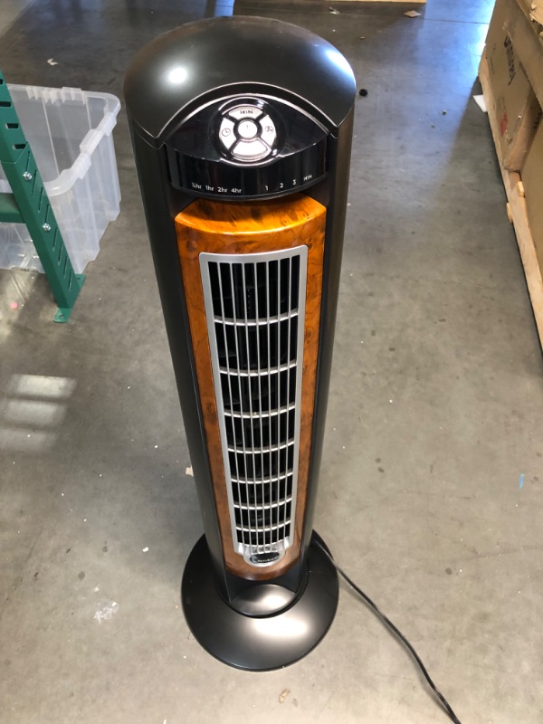 Photo 2 of [Working] Lasko Products Portable Electric 42" Oscillating Tower Fan with Fresh Air Ionizer - Blackwood 