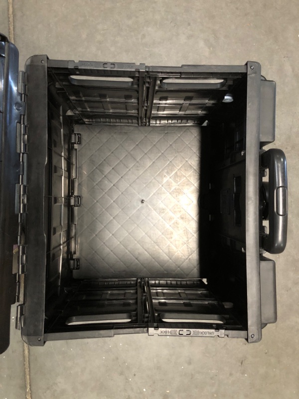Photo 4 of [New] Quik Cart Collapsible Rolling Crate on Wheels 18"x16"