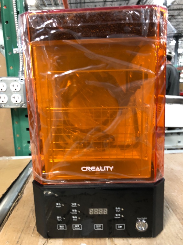 Photo 2 of [Factory Sealed] Creality 3D UW-01 Washing and Curing Machine 2 in 1 UV Bucket for LCD/DLP/SLA Resin 3D Printer Models 7.42x6x7.8 inches 