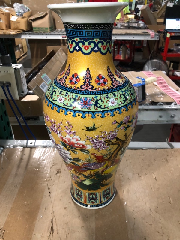Photo 2 of [Brand New] 14.5'' Tall China Style Decorative Vase