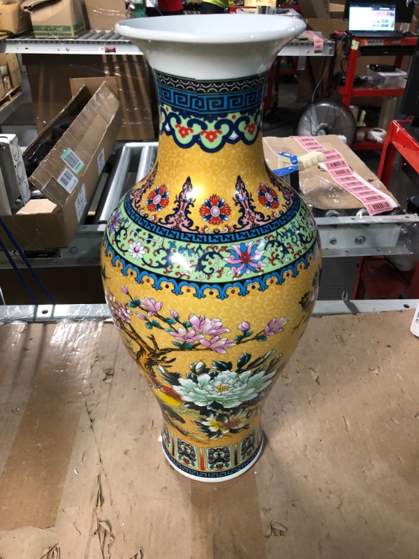 Photo 3 of [Brand New] 14.5'' Tall China Style Decorative Vase