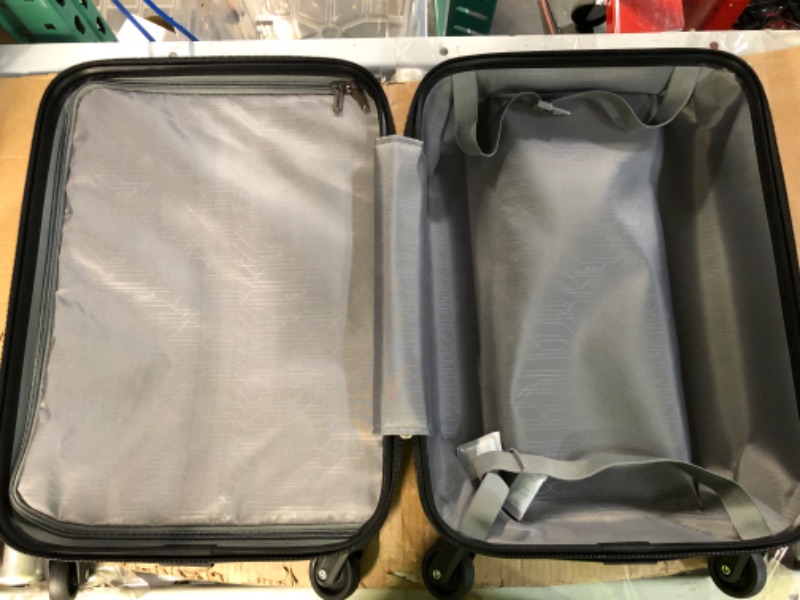 Photo 4 of [Like New] Kono Carry on Suitcase 19 Inch Hardside Carry on Luggage (Black) 