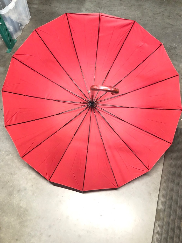 Photo 2 of [Brand New] Royal Walk Windproof Large Umbrella for Rain 54 Inch Automatic Open (Dark Red)