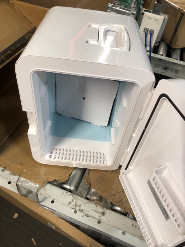 Photo 2 of AstroAI Mini Fridge,15 Can 10 Liter Coolers & Refrigerators Mini Cooler, AC/DC Thermoelectric Skincare Fridge White-10L