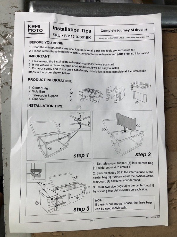 Photo 6 of *APPEARS NEW*  kemimoto Upgrade UTV Storage Pack, UTV Rear Cargo Storage Bag with Soft Cooler Waterproof Zippers Compatible with Polaris Ranger RZR 900 1000 Can Am Maverick