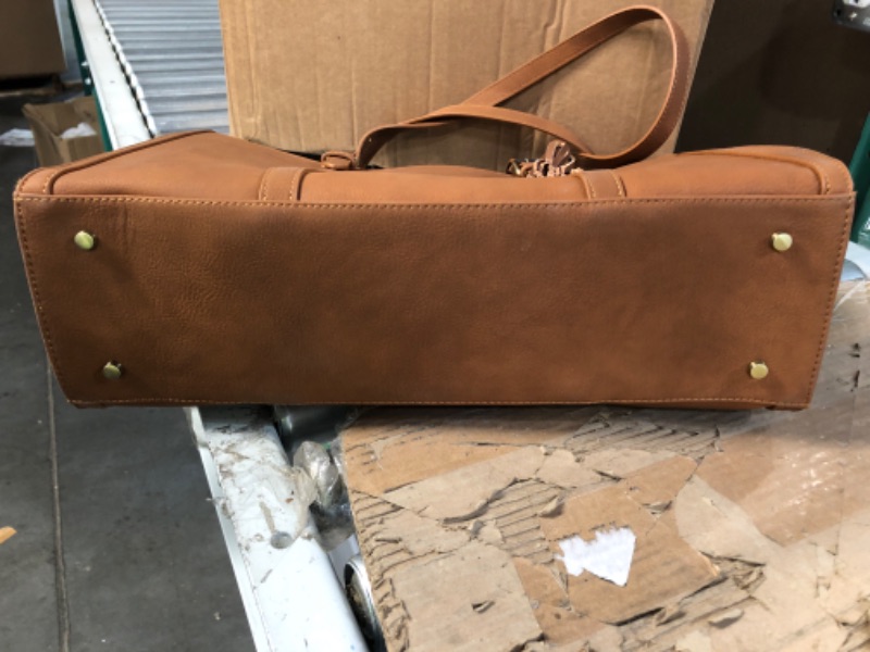 Photo 4 of *GENTLY USED* Laptop Bag for Women, ECOSUSI 15.6 Inch, Computer Handbag, Shoulder, Travel Brown