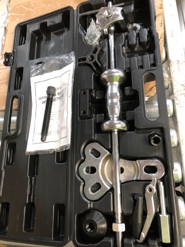 Photo 3 of *GENTLY USED* Slide Hammer, Orion Motor Tech 9-Way Internal/External Slide Hammer Puller Set - Pulls Hubs, Rear Wheel Axle Shafts, Bearings, Bushings, Seals, Retainers