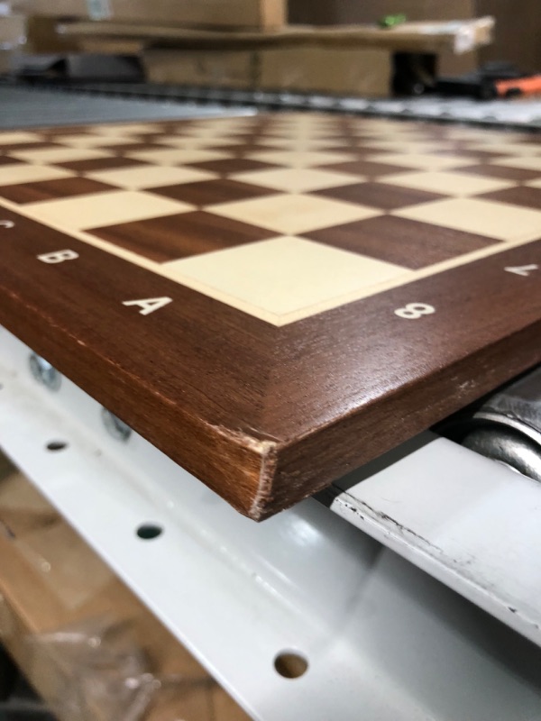 Photo 5 of *SEE NOTES* Wegiel Wooden 18.9 Inch Professional Tournament Chess Board