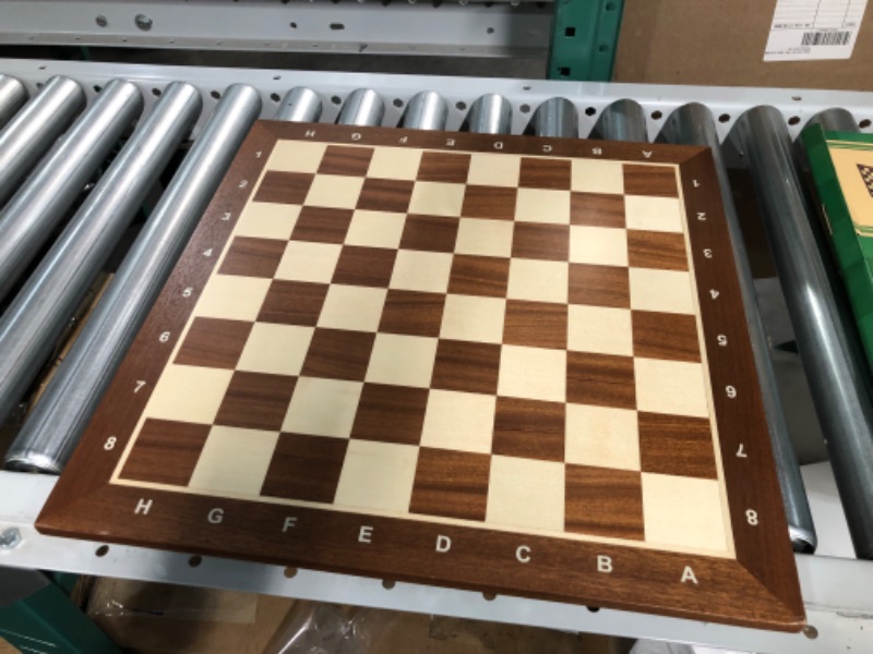 Photo 4 of *SEE NOTES* Wegiel Wooden 18.9 Inch Professional Tournament Chess Board