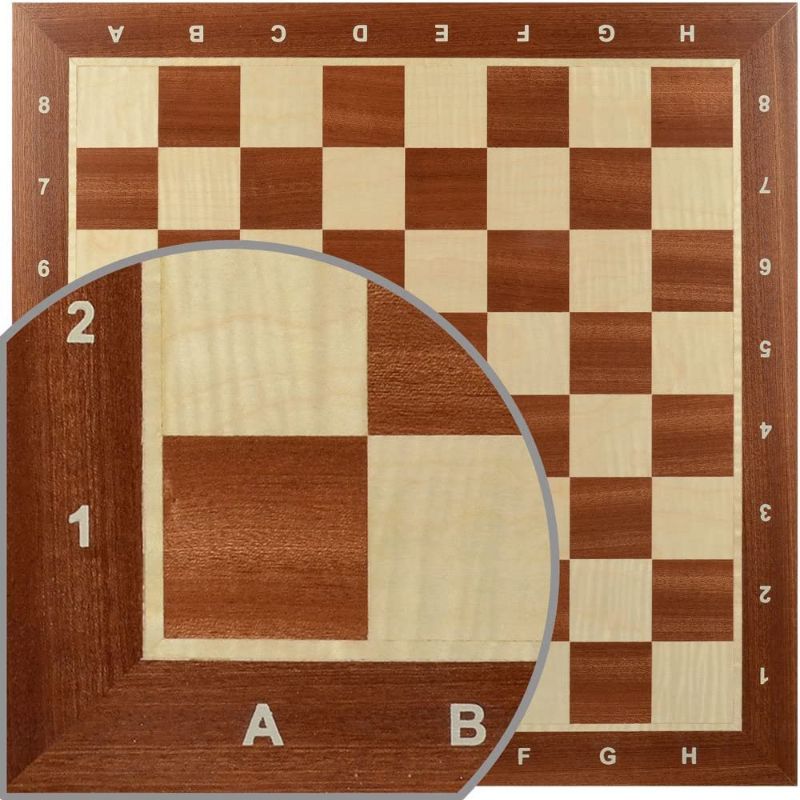 Photo 1 of *SEE NOTES* Wegiel Wooden 18.9 Inch Professional Tournament Chess Board