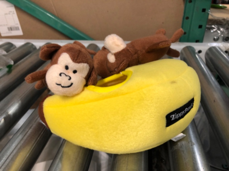 Photo 7 of *SEE NOTES* ZippyPaws Burrow, Zoo Friends Monkey 'n Banana - Interactive Dog Toy