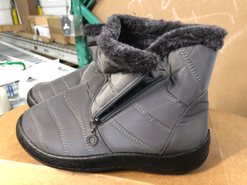 Photo 4 of  Women's Winter Waterproof Snow Boots, Grey, Size EU 44