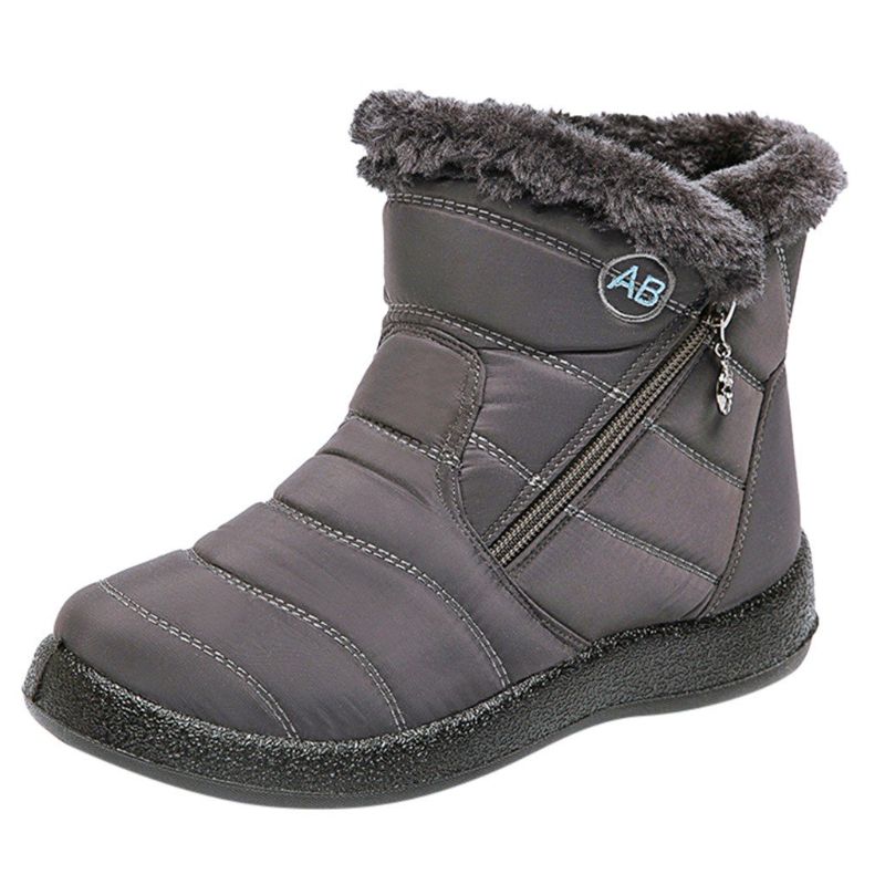 Photo 1 of  Women's Winter Waterproof Snow Boots, Grey, Size EU 44