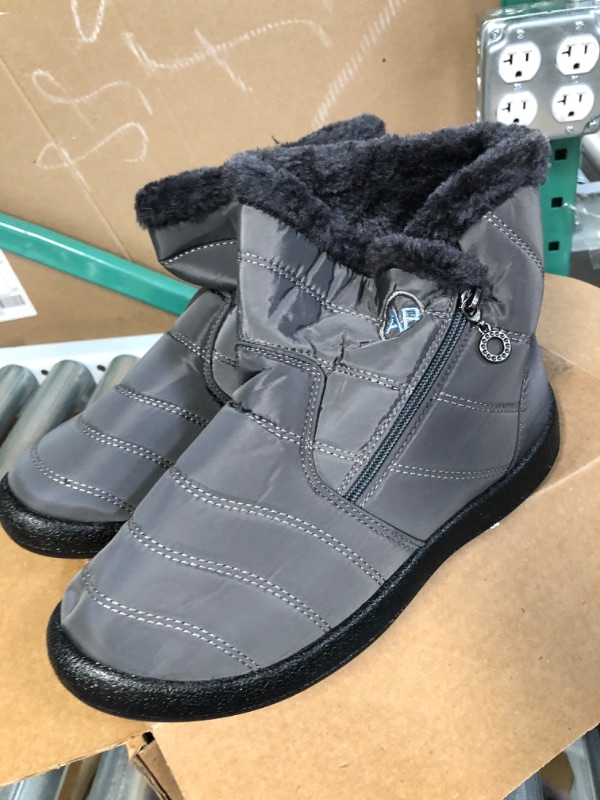 Photo 1 of  Women's Winter Waterproof Snow Boots, Grey, Size EU 44