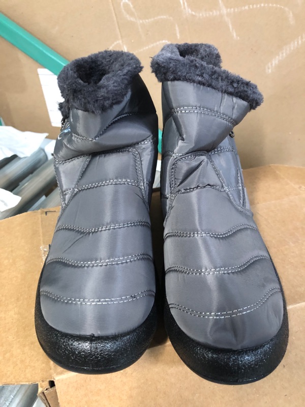 Photo 3 of  Women's Winter Waterproof Snow Boots, Grey, Size EU 44