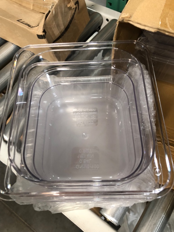 Photo 5 of *IN GOOD CONDITION* Yinder 12 Packs Plastic Clear Food Pan 1/6 Size  (4'' Deep)