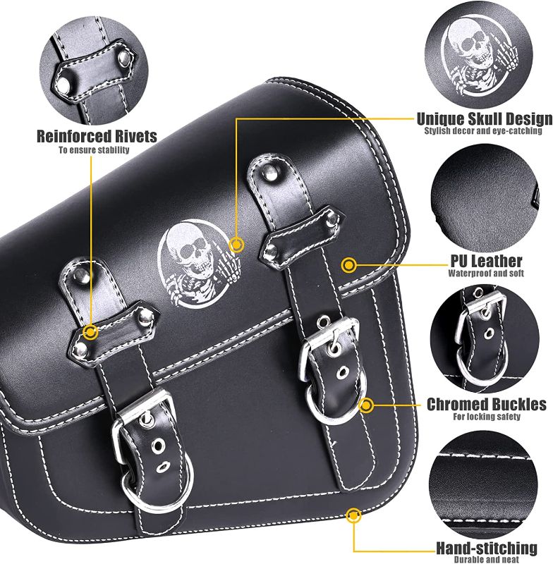 Photo 1 of *SEE NOTES* Sresk 2 Pack Motorcycle Swingarm Bags, Saddlebags, Synthetic Leather