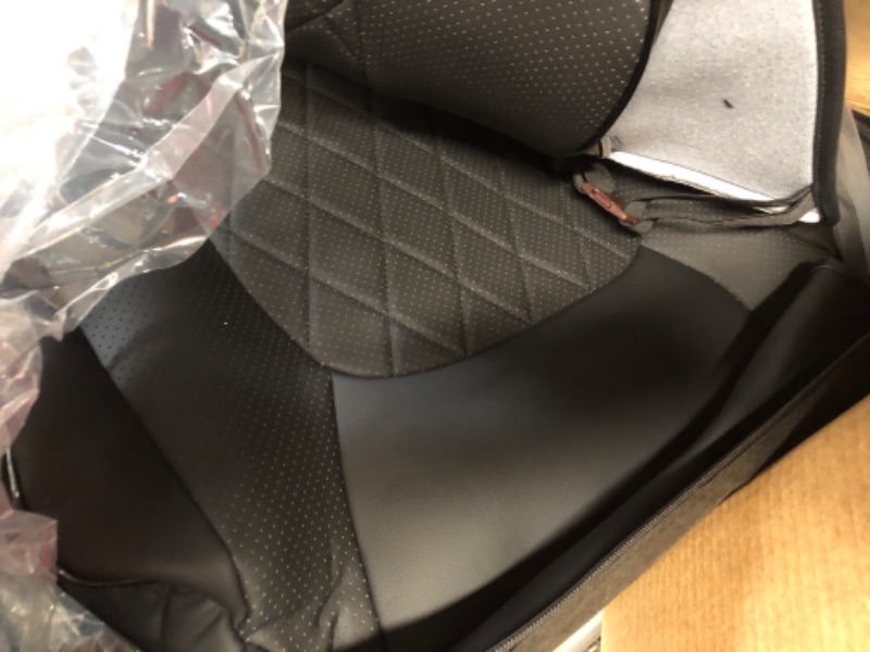 Photo 4 of LUCKYMAN CLUB Rav4 Leatherette Seat Covers, Fit 2019-2023 Toyota Rav4 XLE LE XLE Premium Limited Base SUV(2019-2023 RAV4(Not for Adventure and TRD-Off), Black) 2019-2023 RAV4(Not for Adventure and TRD-OFF) Black