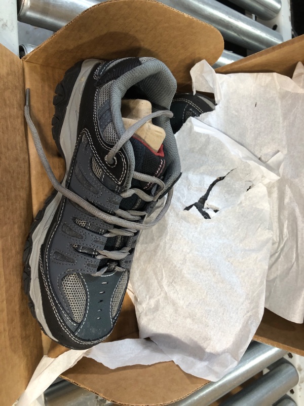 Photo 1 of **USED** 4.4  544
Skechers mens Afterburn Memory Foam Lace-up fashion sneakers, Navy, 10.5 X-Wide US