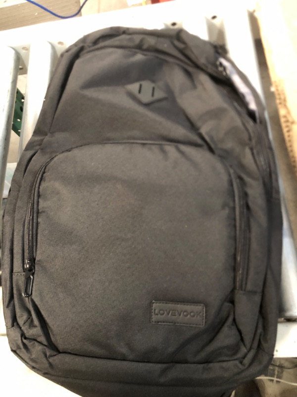 Photo 2 of LOVEVOOK Classic Laptop Backpack Fit 15.6 Inch Laptop, Black 