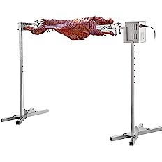 Photo 1 of  Electric BBQ Rotisserie Grill Kit?Max Capacity 90 LB ,Automatic 32W Motor and Height Adjustable Stainless Steel