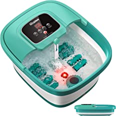 Photo 1 of * USED * 
HOSPAN Collapsible Foot Spa with Heat, Bubble, Red Light, and Temperature Control, Foot Bath Massager