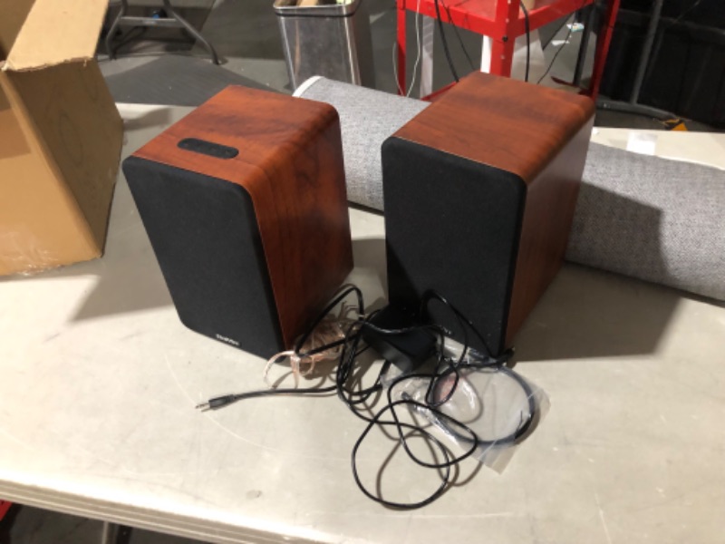 Photo 4 of *SEE NOTES* Saiyin Bluetooth Bookshelf Speakers, 40W X 2 Powered TV Speakers with 4 Inch Woofer