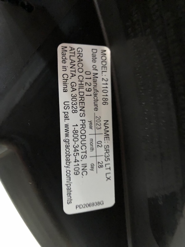 Photo 6 of **SEE NOTES**
Graco SnugRide SnugLock 35 LX Featuring TrueShield Technology, Ion Black